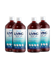 Lot de 4 LIVING SILICA® Booster de collagène