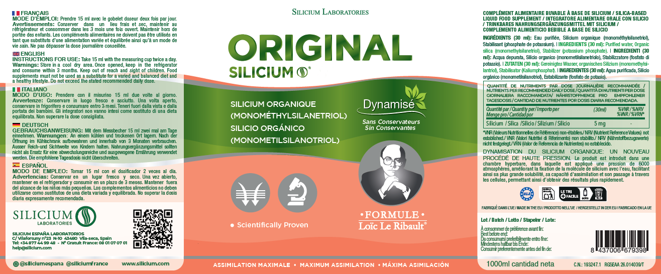Silicium G7 Original · Bioavailable Liquid Organic Silicon
